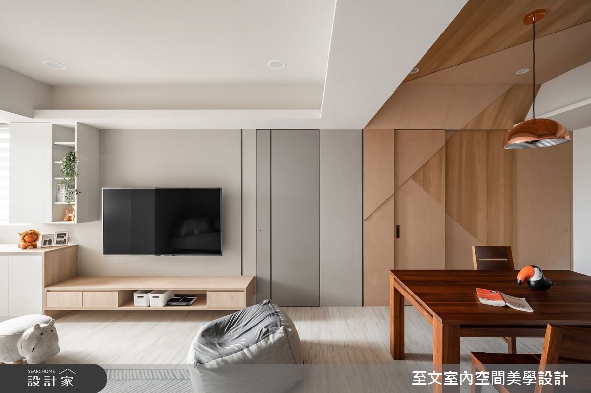 22坪老屋(16~30年)＿北歐風客廳餐廳案例圖片＿至文室內裝修設計＿至文_溫婉之5