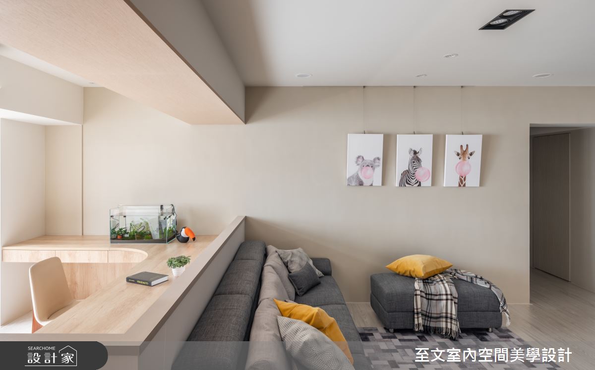 53坪老屋(16~30年)＿北歐風客廳工作區案例圖片＿至文室內裝修設計＿至文_初。晴之7