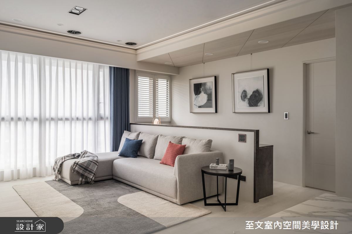 35坪新成屋(5年以下)＿美式風客廳案例圖片＿至文室內裝修設計＿至文_恆溫之5