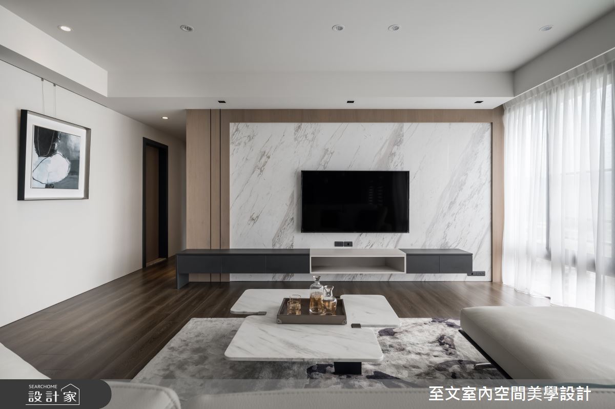 中古屋(5~15年)＿簡約風客廳案例圖片＿至文室內裝修設計＿至文_恬適情韻之4