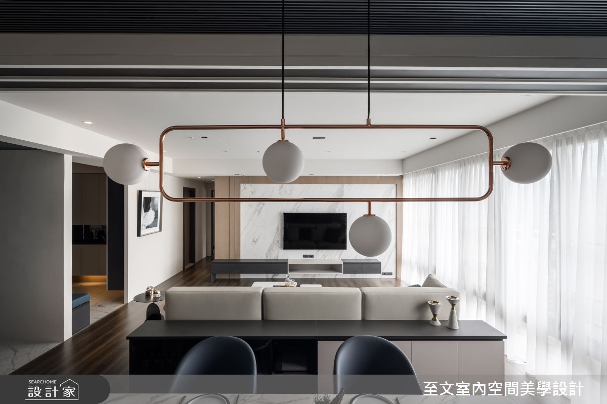 中古屋(5~15年)＿簡約風客廳案例圖片＿至文室內裝修設計＿至文_恬適情韻之14