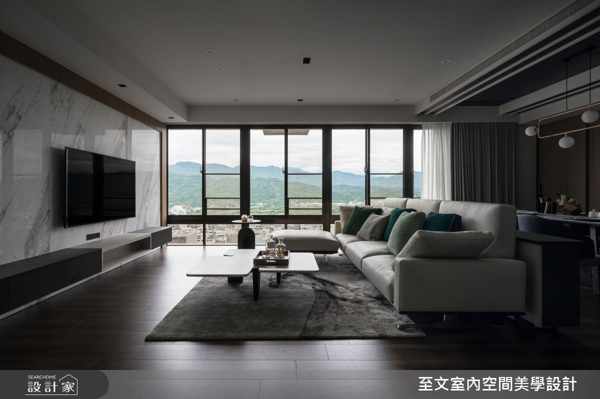 中古屋(5~15年)＿簡約風客廳案例圖片＿至文室內裝修設計＿至文_恬適情韻之7