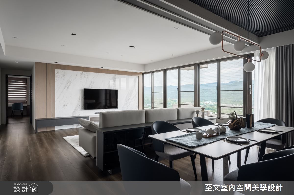 中古屋(5~15年)＿簡約風客廳餐廳案例圖片＿至文室內裝修設計＿至文_恬適情韻之12