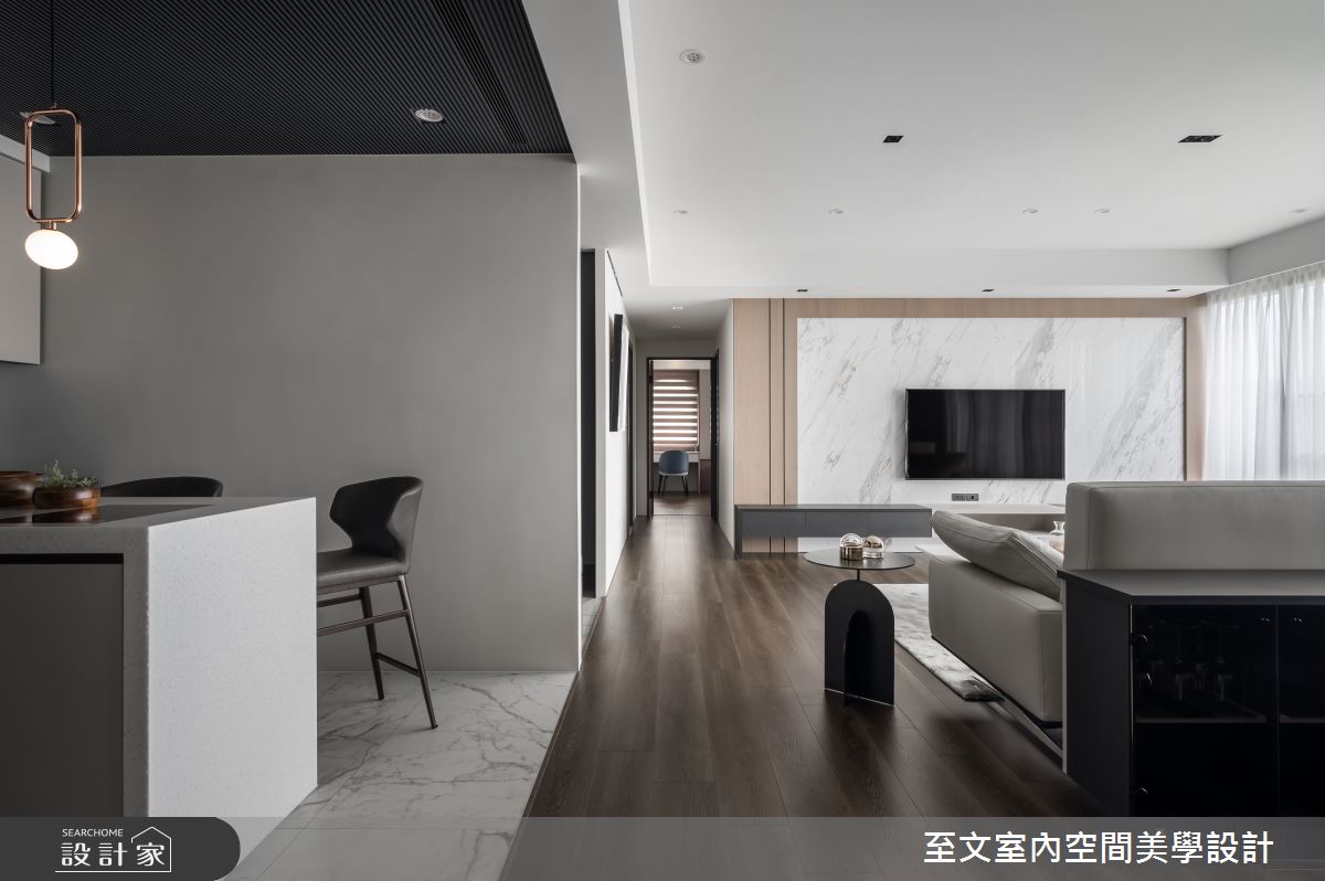 中古屋(5~15年)＿簡約風客廳中島案例圖片＿至文室內裝修設計＿至文_恬適情韻之16