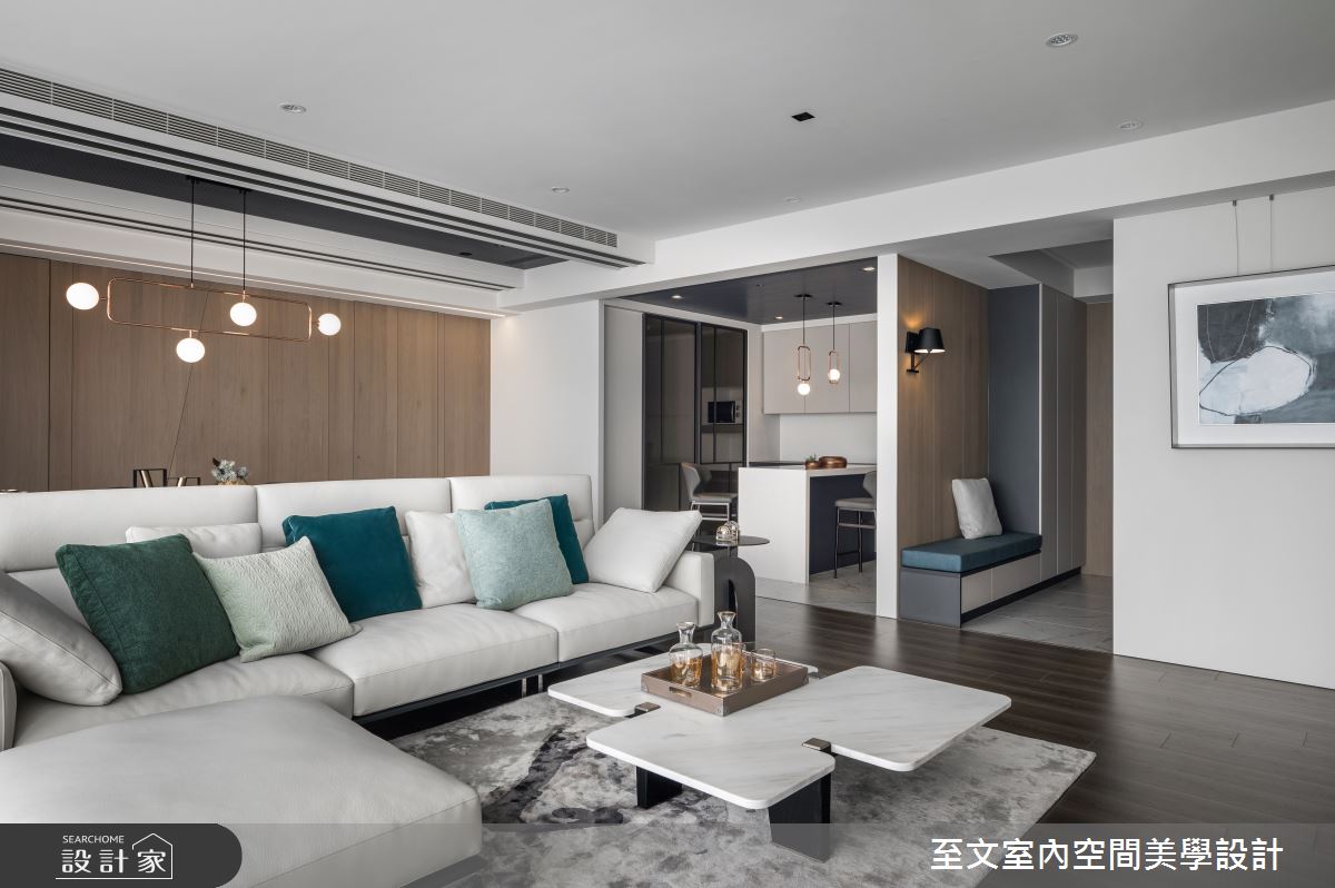 中古屋(5~15年)＿簡約風客廳案例圖片＿至文室內裝修設計＿至文_恬適情韻之10