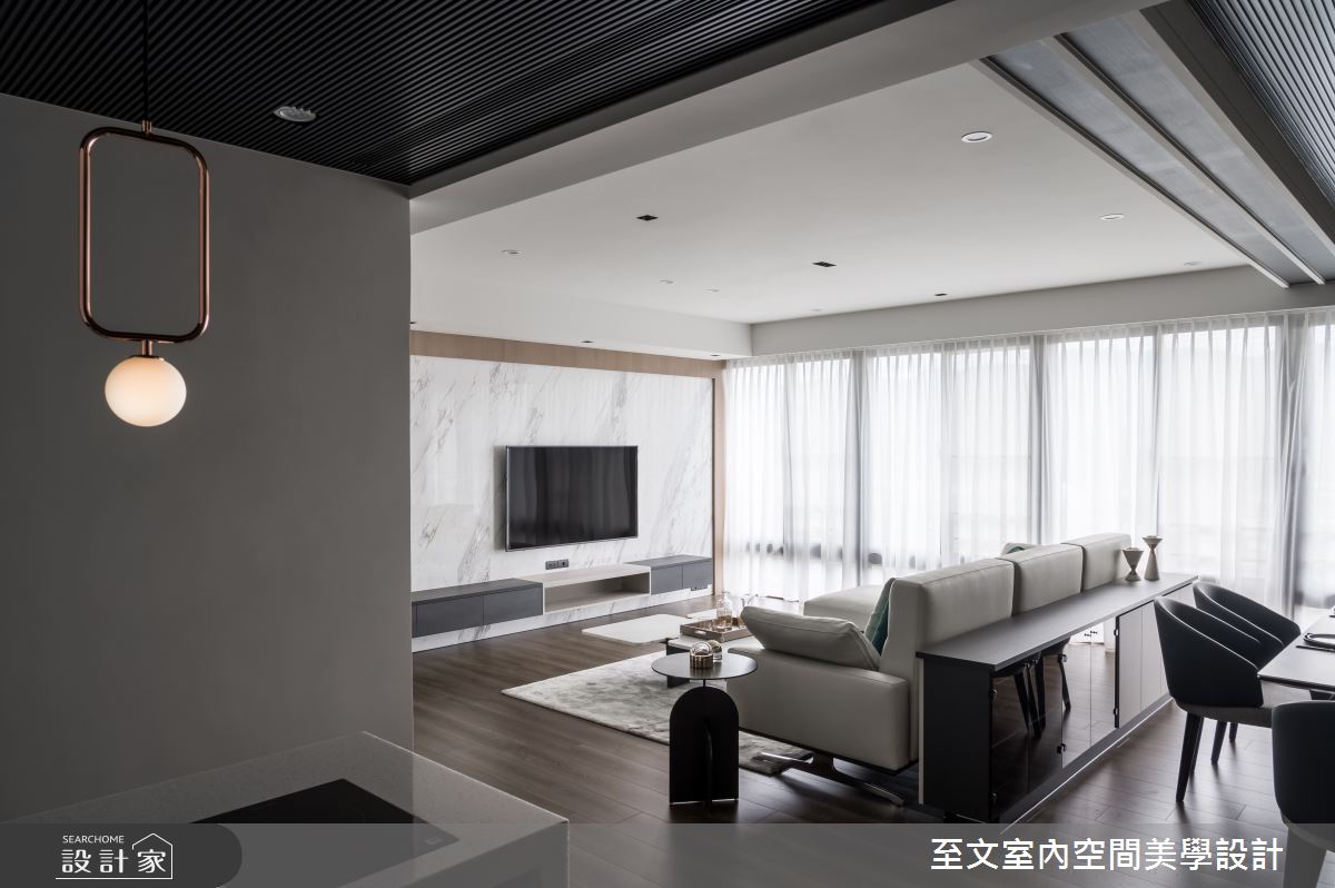 中古屋(5~15年)＿簡約風客廳案例圖片＿至文室內裝修設計＿至文_恬適情韻之17