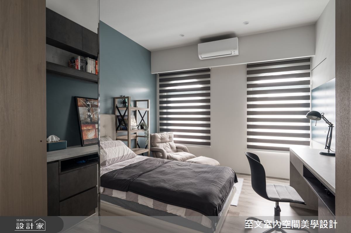 中古屋(5~15年)＿簡約風臥室案例圖片＿至文室內裝修設計＿至文_恬適情韻之25