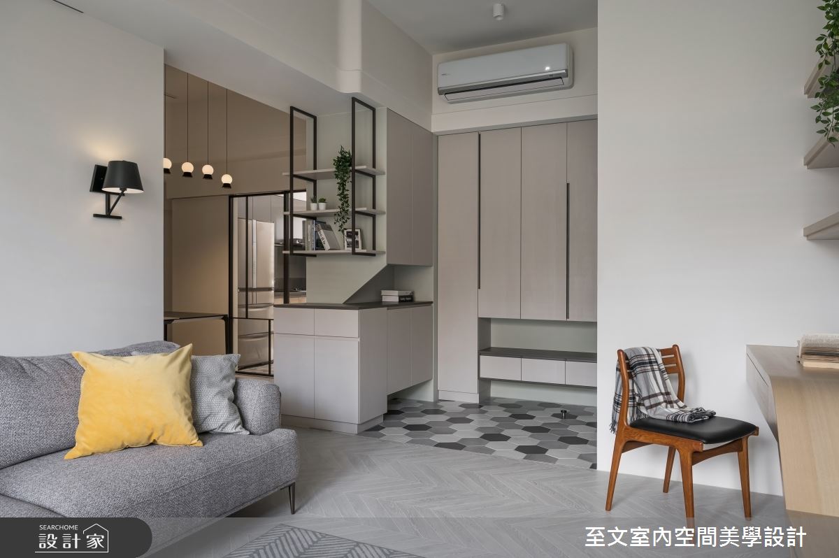 32坪中古屋(5~15年)＿北歐風客廳案例圖片＿至文室內裝修設計＿至文_私隅之2