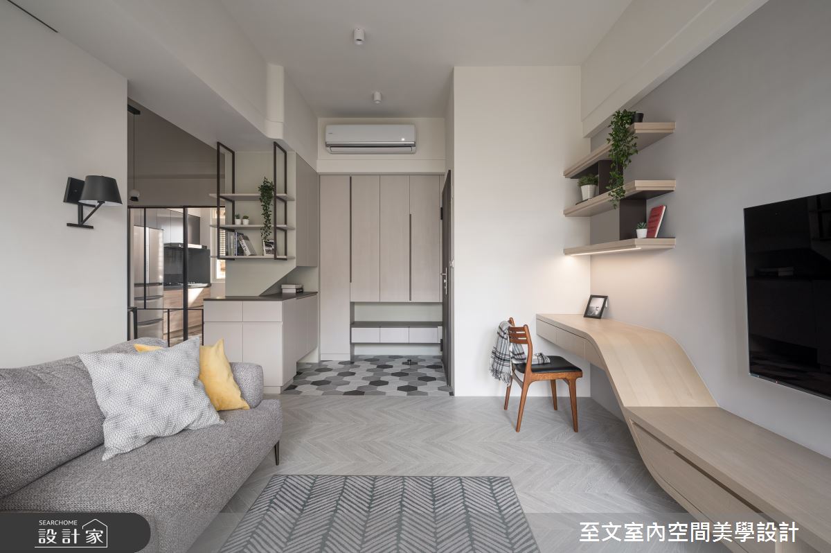 32坪中古屋(5~15年)＿北歐風客廳案例圖片＿至文室內裝修設計＿至文_私隅之3