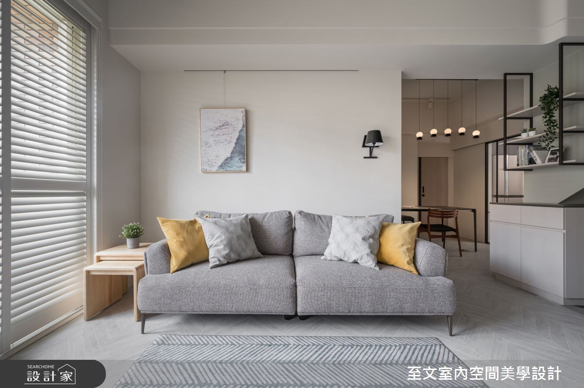 32坪中古屋(5~15年)＿北歐風客廳案例圖片＿至文室內裝修設計＿至文_私隅之7
