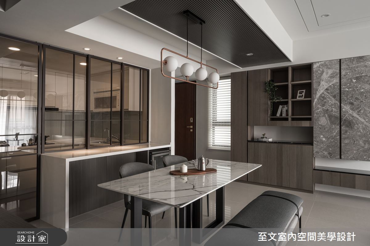 33坪新成屋(5年以下)＿現代風餐廳案例圖片＿至文室內裝修設計＿至文_逸境漫遊之4