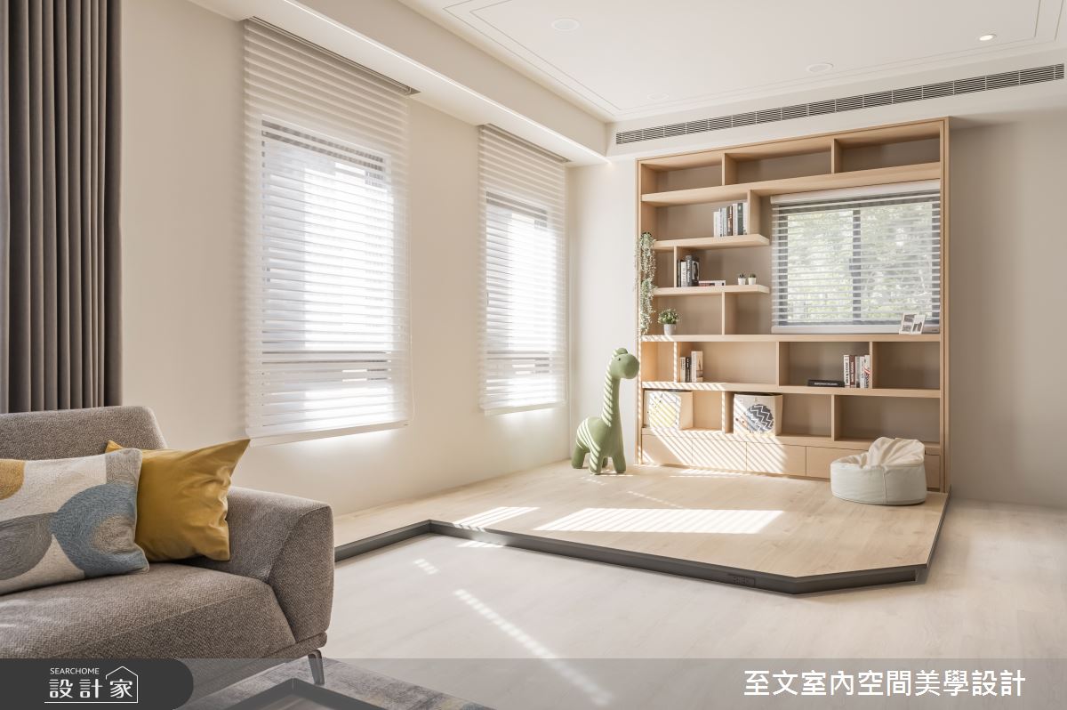 49坪新成屋(5年以下)＿北歐風客廳案例圖片＿至文室內裝修設計＿至文_橙光之6