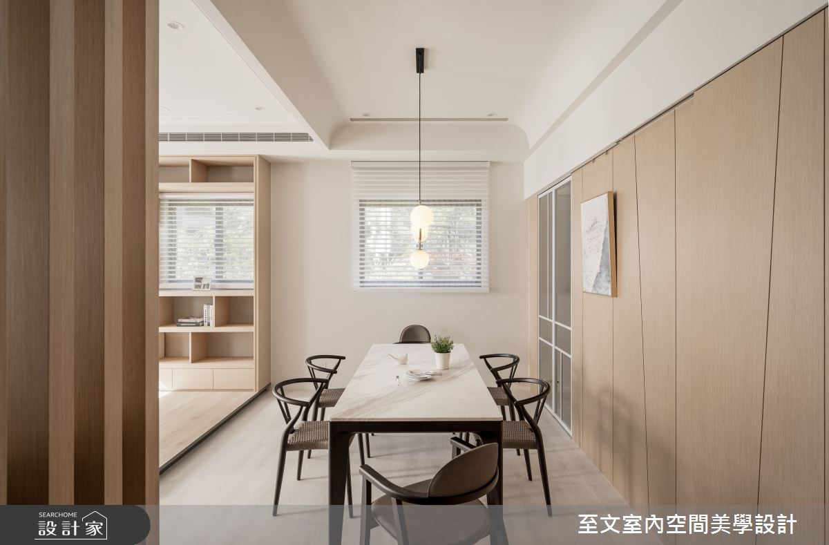 49坪新成屋(5年以下)＿北歐風餐廳案例圖片＿至文室內裝修設計＿至文_橙光之16