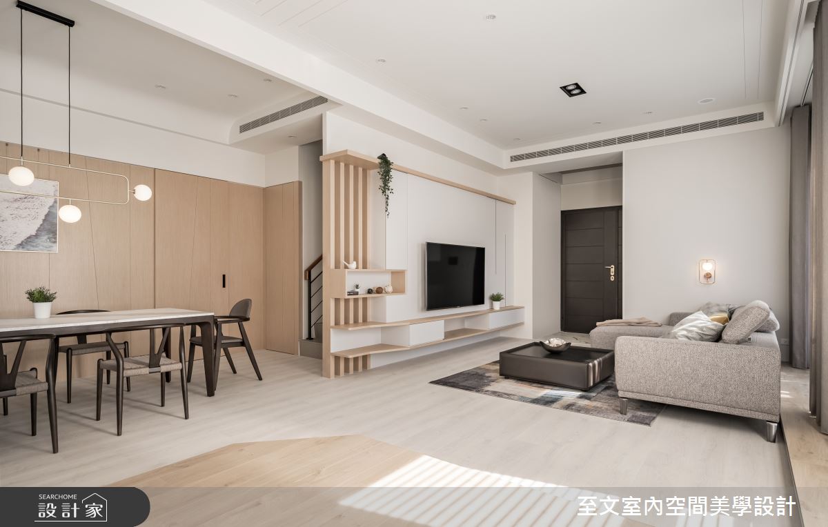 49坪新成屋(5年以下)＿北歐風餐廳案例圖片＿至文室內裝修設計＿至文_橙光之17