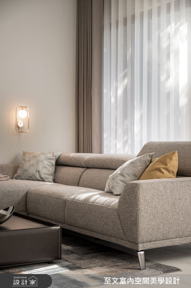 49坪新成屋(5年以下)＿北歐風客廳案例圖片＿至文室內裝修設計＿至文_橙光之8