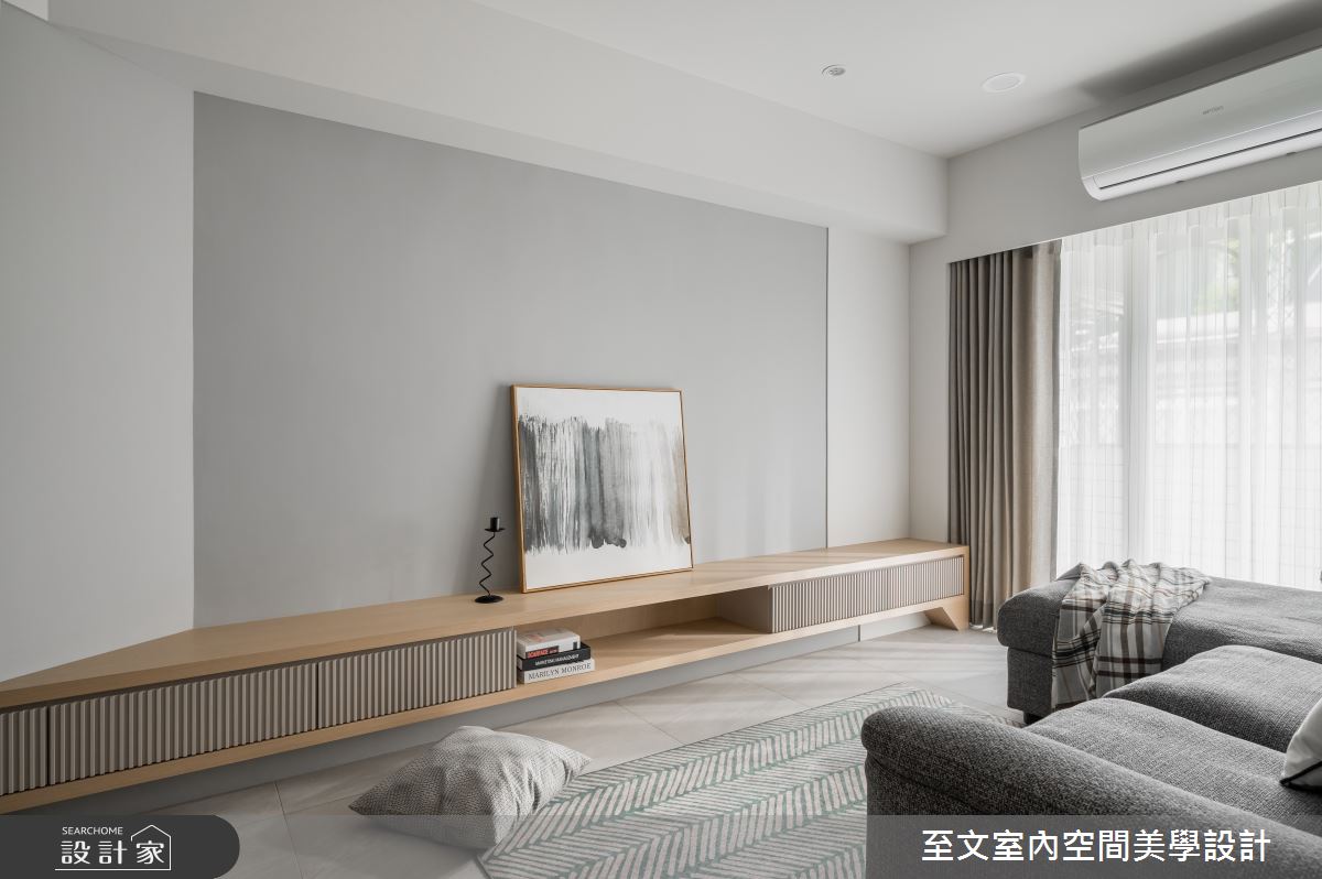 老屋(16~30年)＿北歐風客廳案例圖片＿至文室內裝修設計＿至文_砌築日光之3