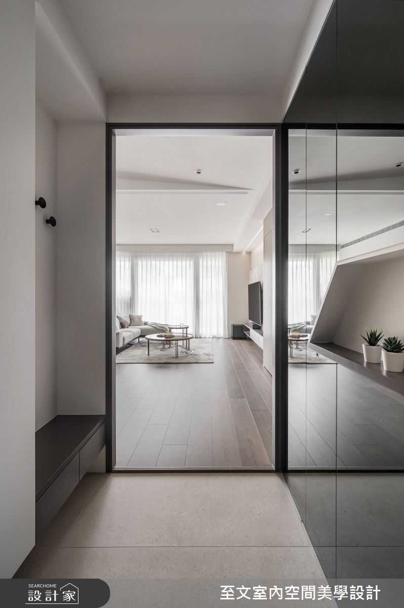 40坪毛胚屋＿北歐風玄關案例圖片＿至文室內裝修設計＿至文_閑。逸趣之1