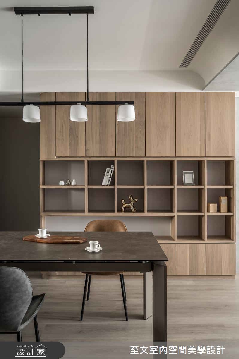 27坪新成屋(5年以下)＿現代風餐廳案例圖片＿至文室內裝修設計＿至文_灰質調之6