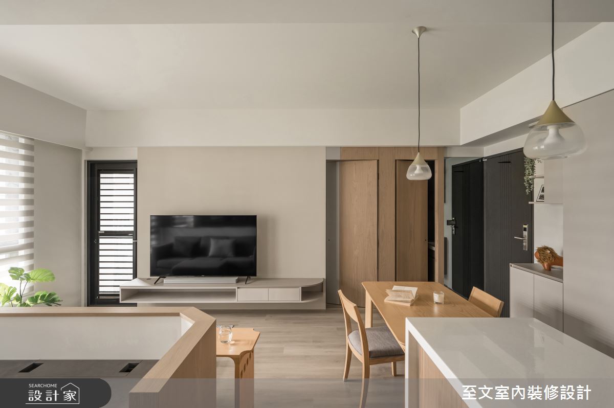 19坪＿簡約風客廳案例圖片＿至文室內裝修設計＿至文_木語菲菲之5