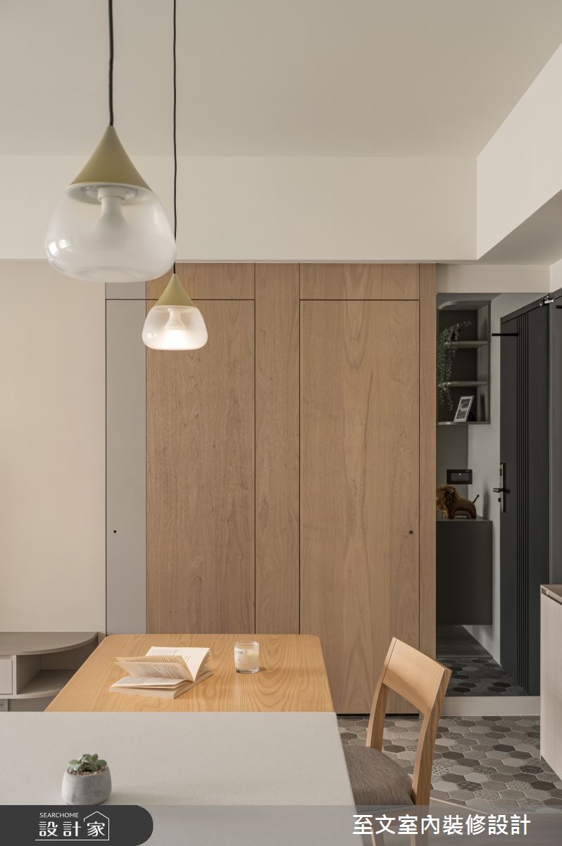 19坪＿簡約風玄關案例圖片＿至文室內裝修設計＿至文_木語菲菲之4