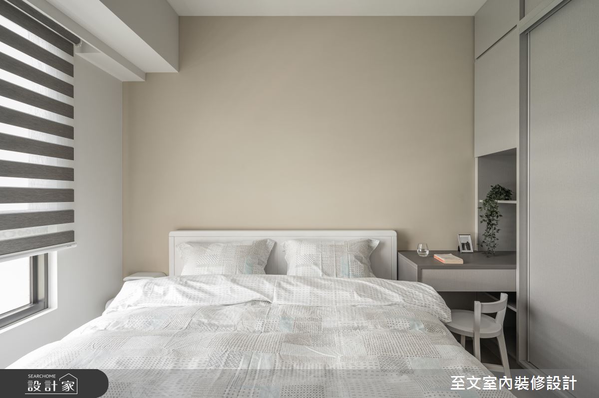 19坪＿簡約風臥室案例圖片＿至文室內裝修設計＿至文_木語菲菲之17