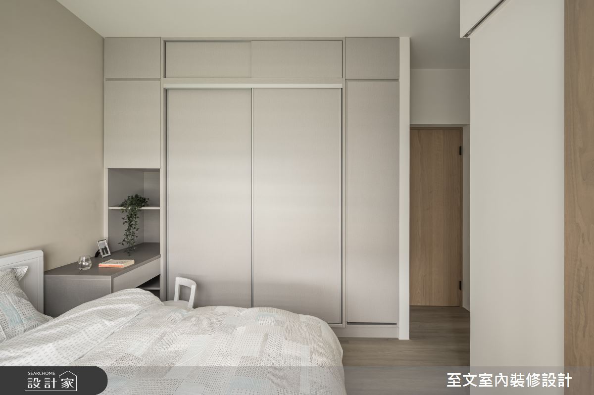 19坪＿簡約風臥室案例圖片＿至文室內裝修設計＿至文_木語菲菲之19