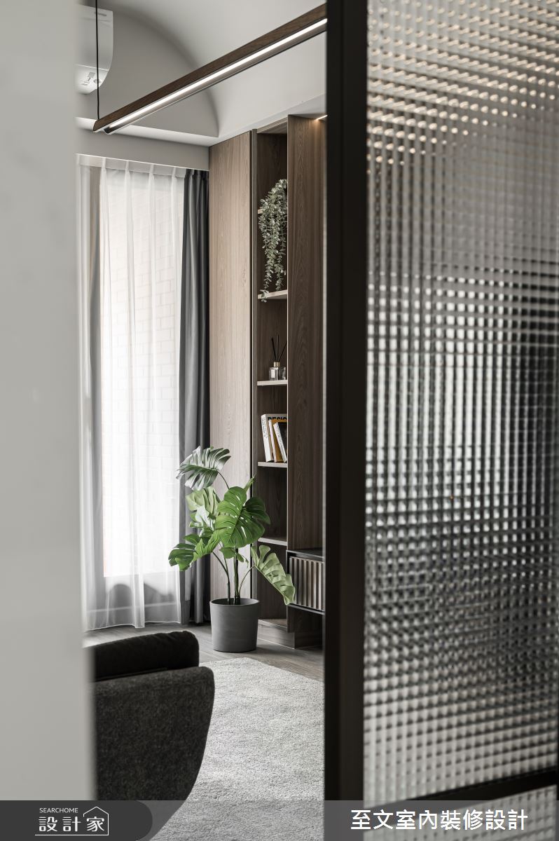 13坪新成屋(5年以下)＿現代風客廳案例圖片＿至文室內裝修設計＿至文_隱於市之8