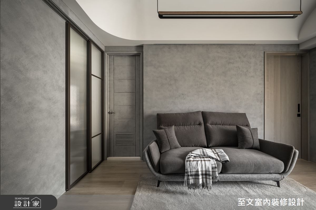 13坪新成屋(5年以下)＿現代風客廳案例圖片＿至文室內裝修設計＿至文_隱於市之9