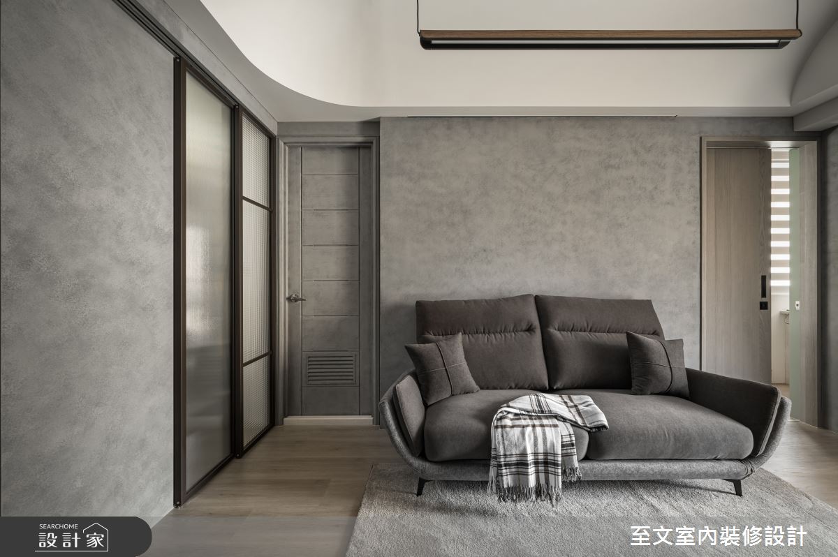 13坪新成屋(5年以下)＿現代風客廳案例圖片＿至文室內裝修設計＿至文_隱於市之10