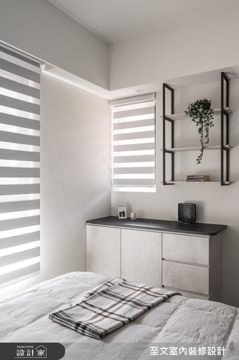 13坪新成屋(5年以下)＿現代風臥室案例圖片＿至文室內裝修設計＿至文_隱於市之14
