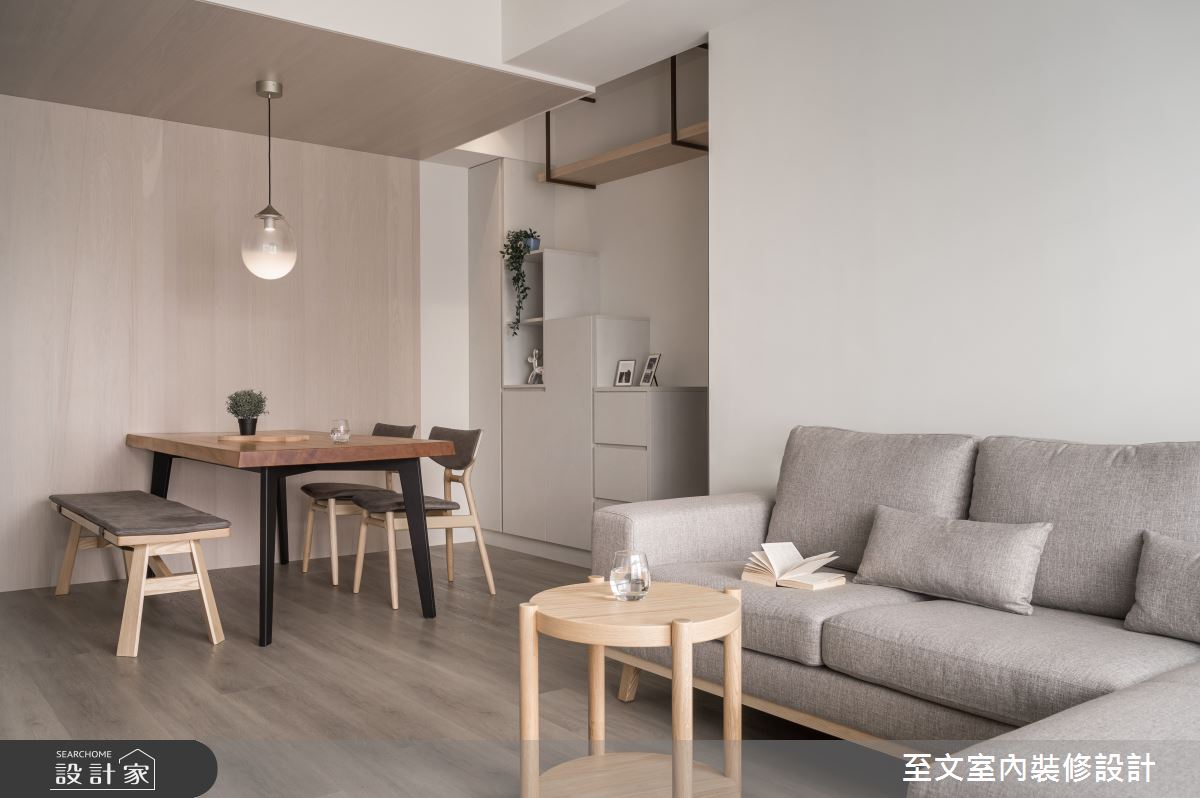 23坪新成屋(5年以下)＿北歐風客廳餐廳案例圖片＿至文室內裝修設計＿至文_輕攏之4