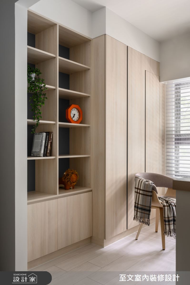 20坪新成屋(5年以下)＿日式風書房案例圖片＿至文室內裝修設計＿至文_春日拂曉之12