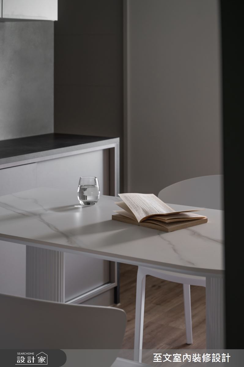 24坪新成屋(5年以下)＿簡約風餐廳案例圖片＿至文室內裝修設計＿至文_柔弧語彙之8