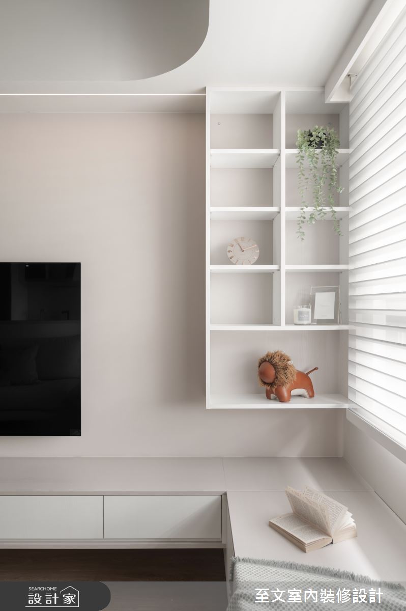 22坪新成屋(5年以下)＿簡約風客廳案例圖片＿至文室內裝修設計＿至文_於 餘白之6