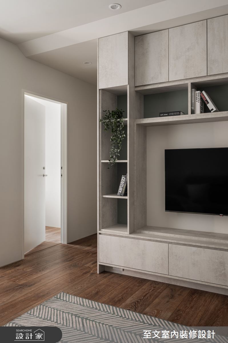 新成屋(5年以下)＿北歐風客廳案例圖片＿至文室內裝修設計＿至文_灰映之7