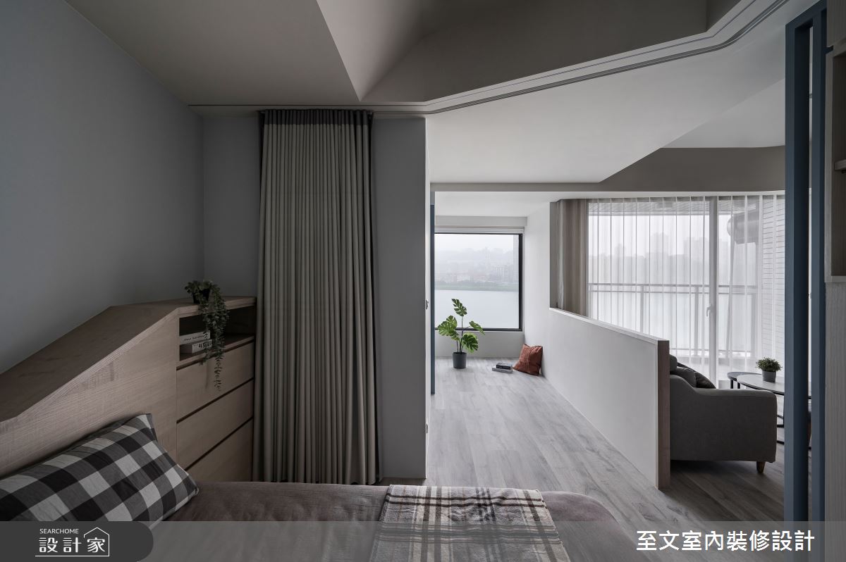 13坪新成屋(5年以下)＿北歐風客廳臥室多功能室案例圖片＿至文室內裝修設計＿至文_流淌之8