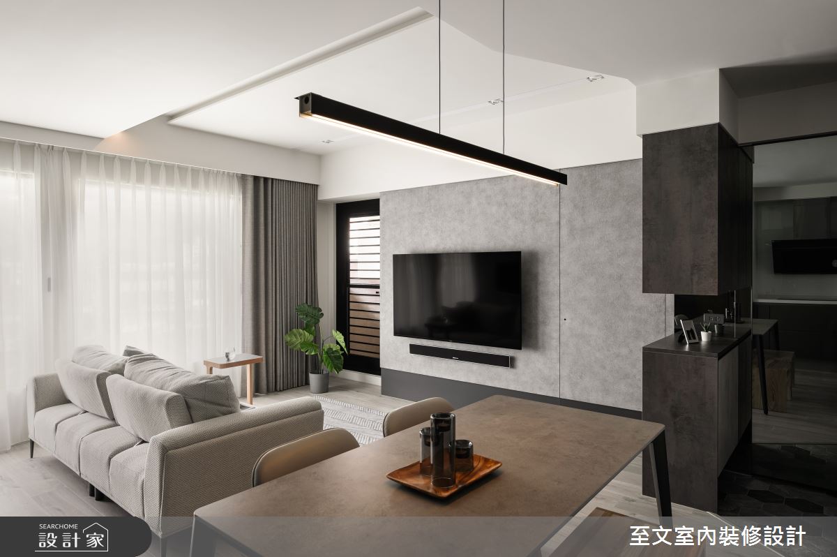 新成屋(5年以下)＿現代風客廳餐廳案例圖片＿至文室內裝修設計＿至文_樸器之3