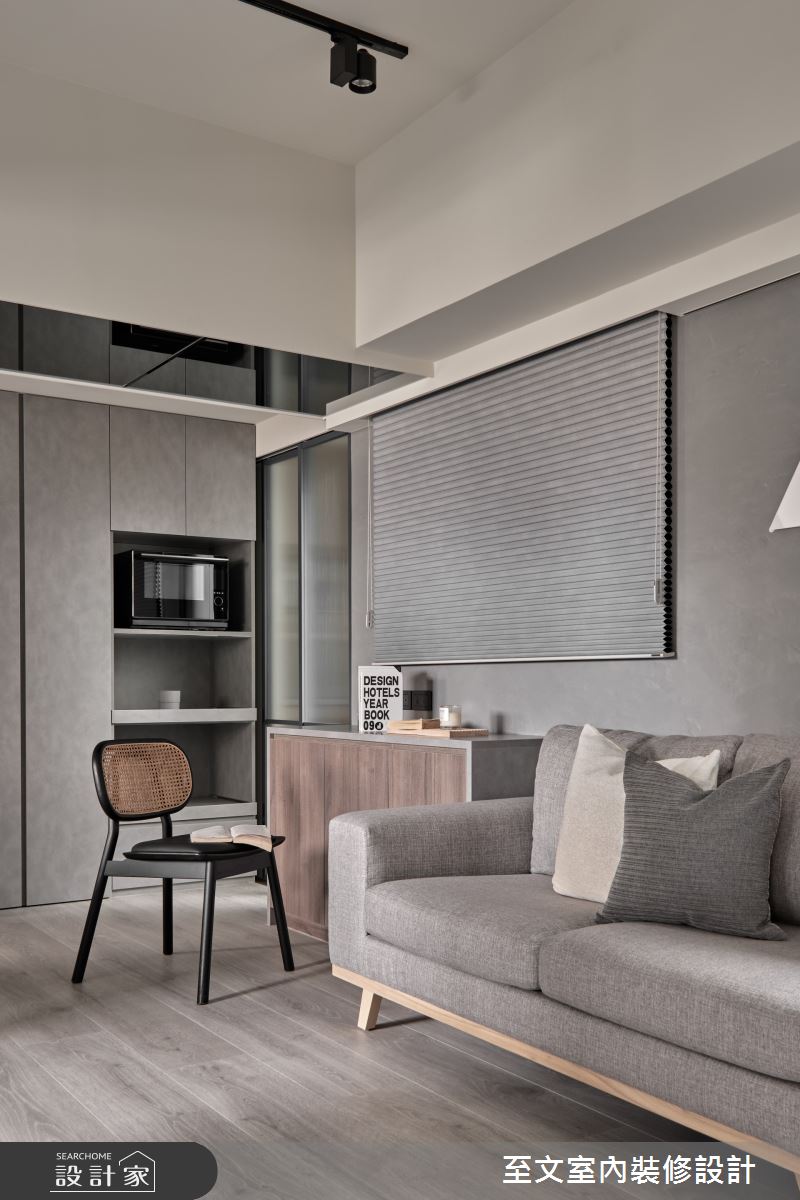 15坪新成屋(5年以下)＿混搭風客廳案例圖片＿至文室內裝修設計＿至文_光徑之9