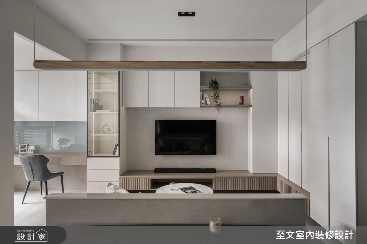 16坪毛胚屋＿混搭風客廳書房案例圖片＿至文室內裝修設計＿至文_境域之12