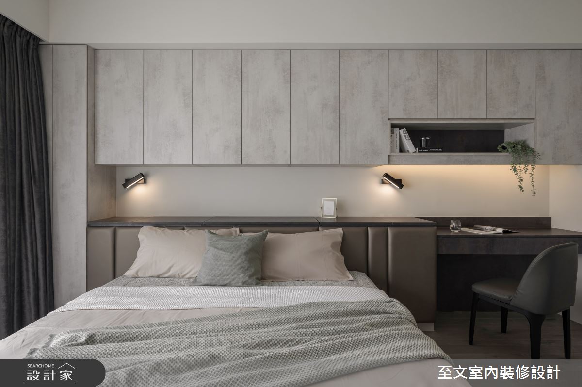 40坪新成屋(5年以下)＿現代風臥室案例圖片＿至文室內裝修設計＿至文_沉蘊之13