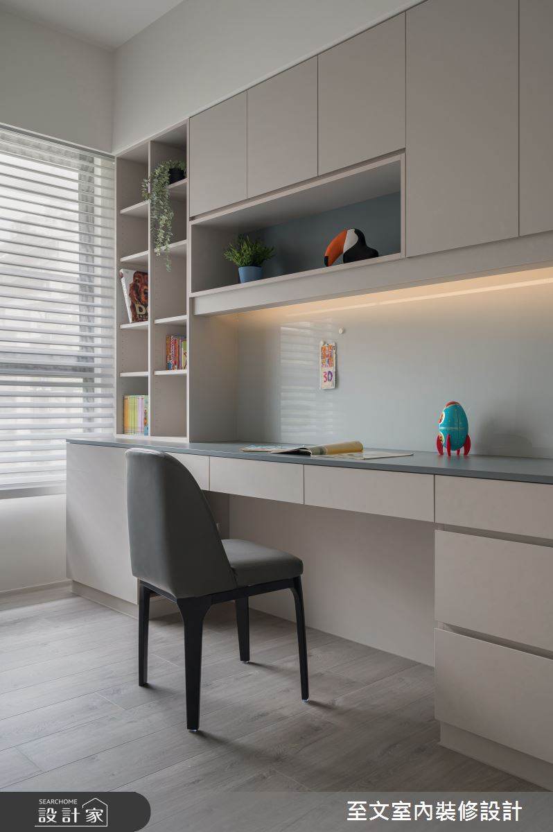 40坪新成屋(5年以下)＿現代風書房案例圖片＿至文室內裝修設計＿至文_沉蘊之22