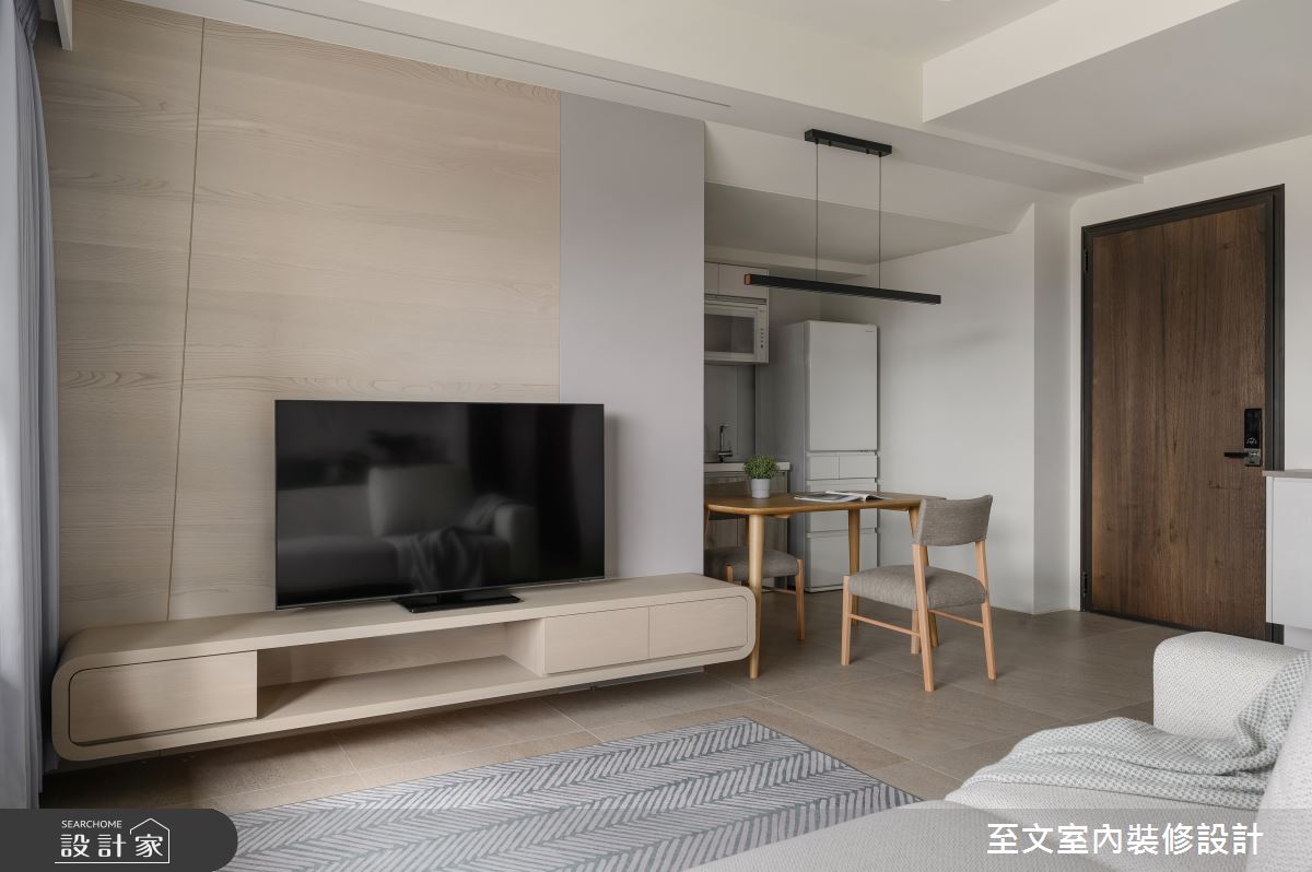 19坪新成屋(5年以下)＿現代風玄關客廳餐廳廚房案例圖片＿至文室內裝修設計＿至文_承乘之6