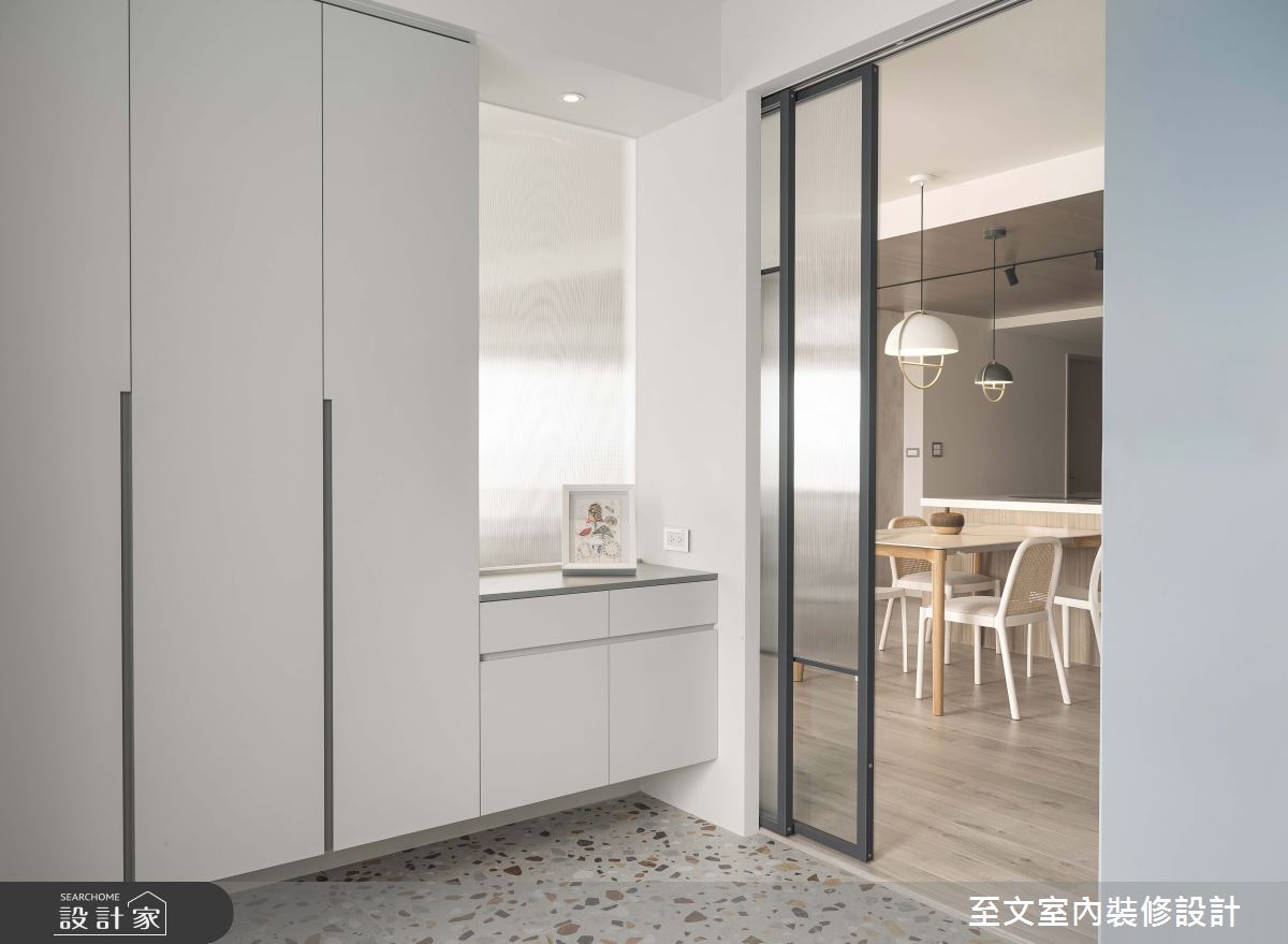 59坪老屋(16~30年)＿北歐風玄關案例圖片＿至文室內裝修設計＿至文_皙染之2