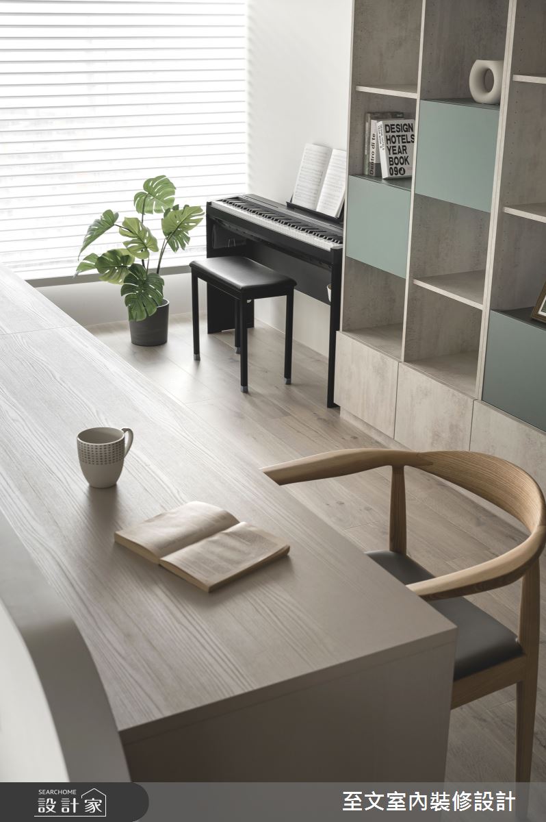 59坪老屋(16~30年)＿北歐風書房案例圖片＿至文室內裝修設計＿至文_皙染之10