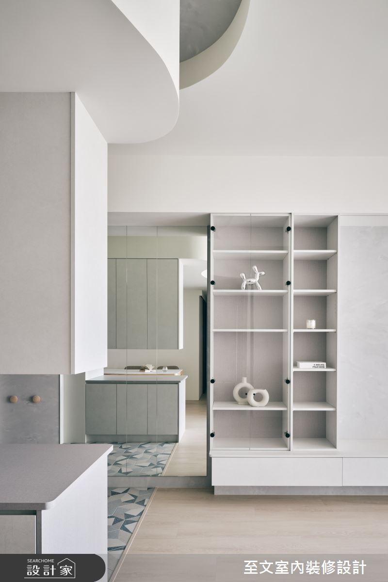 26坪新成屋(5年以下)＿北歐風玄關案例圖片＿至文室內裝修設計＿至文_輕靈之1