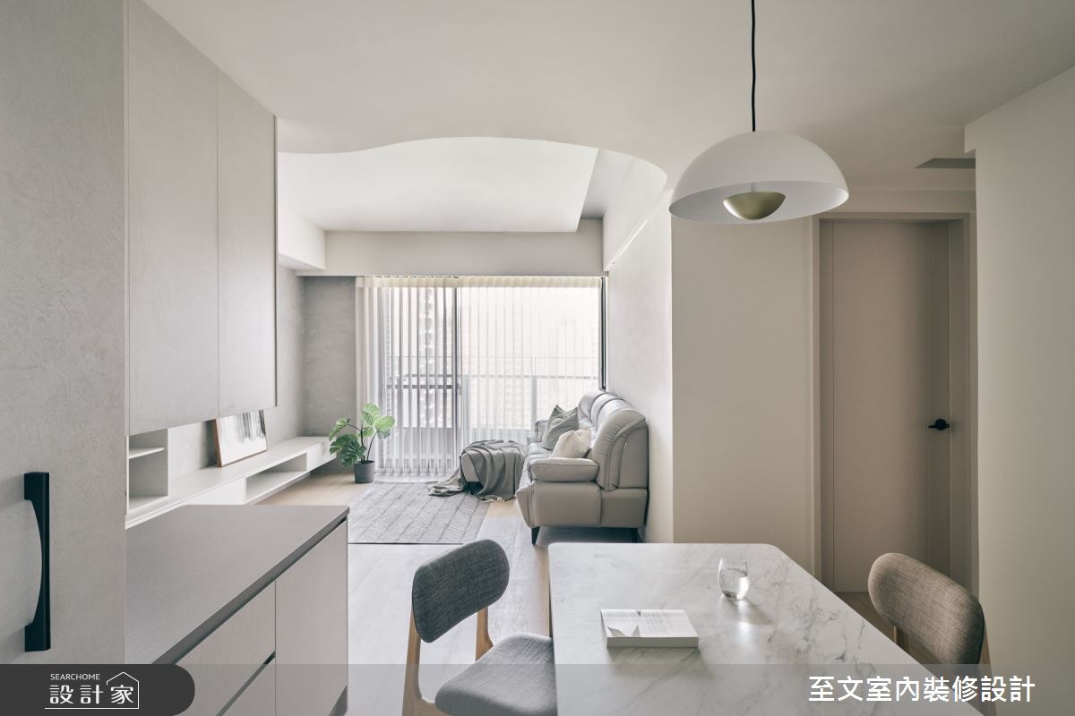 26坪新成屋(5年以下)＿北歐風客廳餐廳案例圖片＿至文室內裝修設計＿至文_輕靈之6