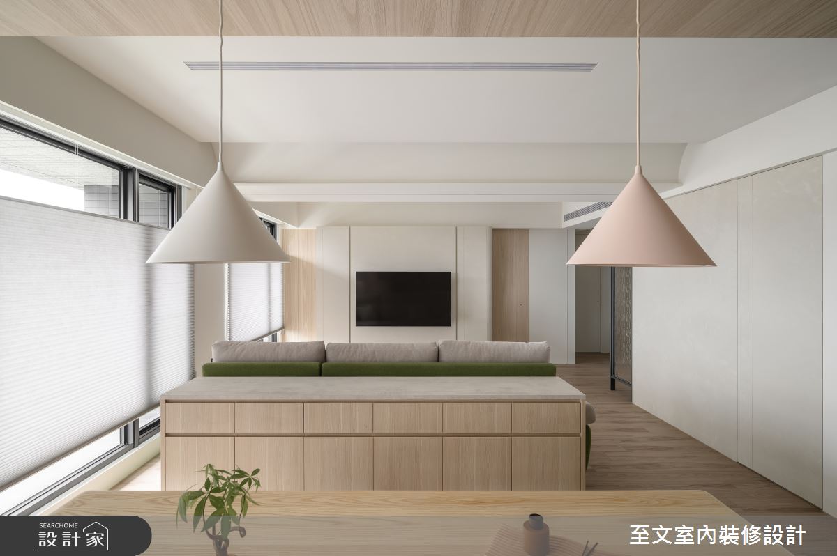 44坪新成屋(5年以下)＿北歐風客廳餐廳案例圖片＿至文室內裝修設計＿至文_映落日光之7