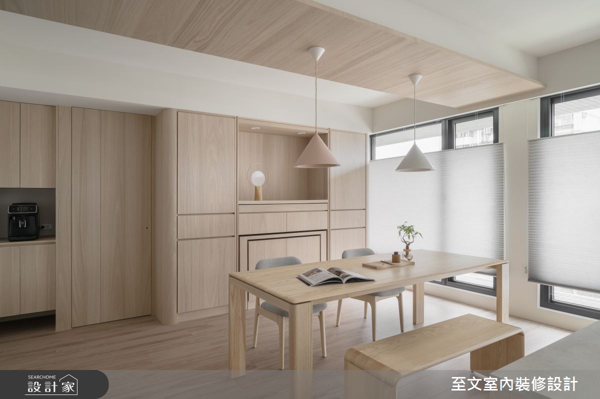 44坪新成屋(5年以下)＿北歐風餐廳案例圖片＿至文室內裝修設計＿至文_映落日光之8