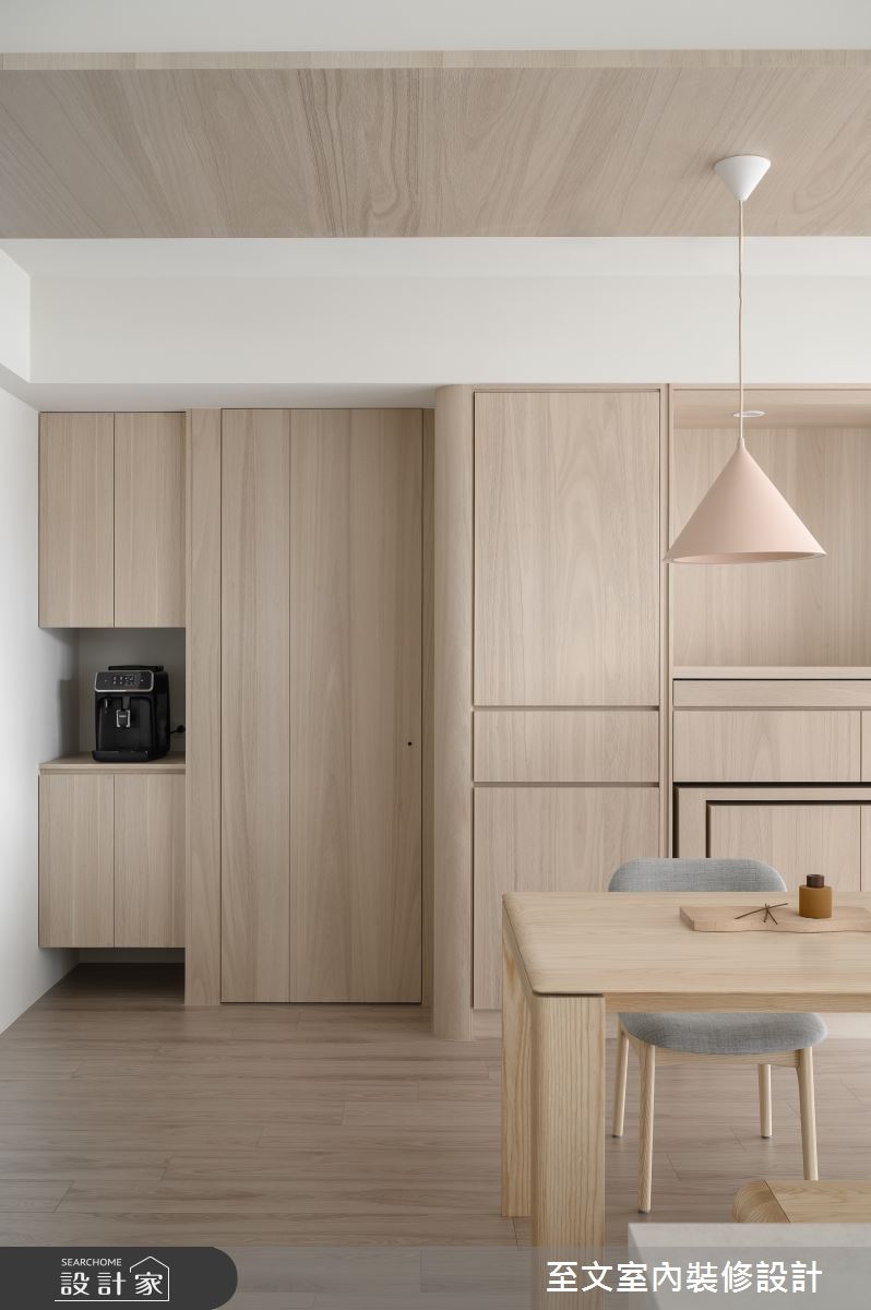 44坪新成屋(5年以下)＿北歐風餐廳案例圖片＿至文室內裝修設計＿至文_映落日光之9