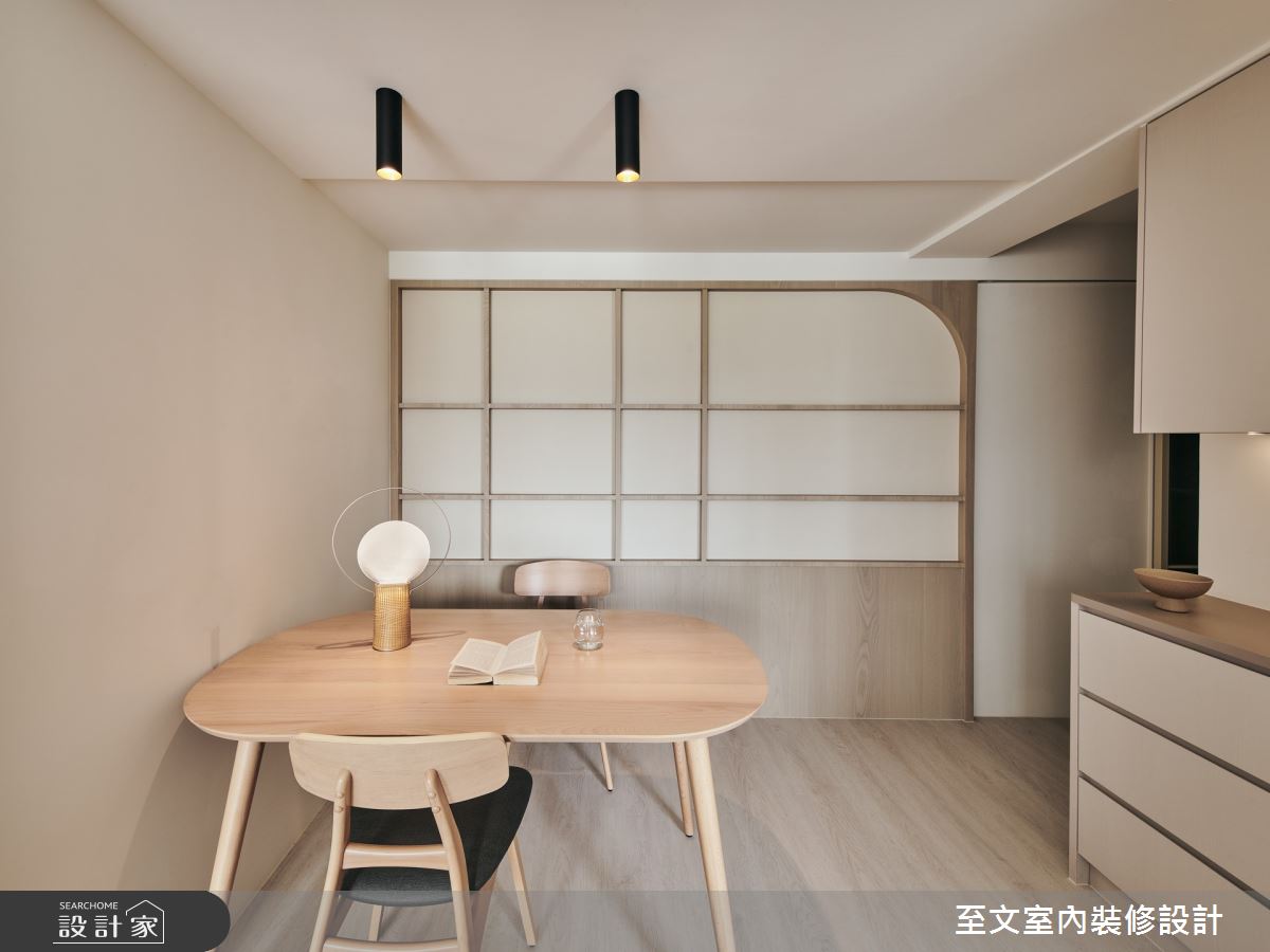 21坪新成屋(5年以下)＿北歐風餐廳案例圖片＿至文室內裝修設計＿至文_光曲之7